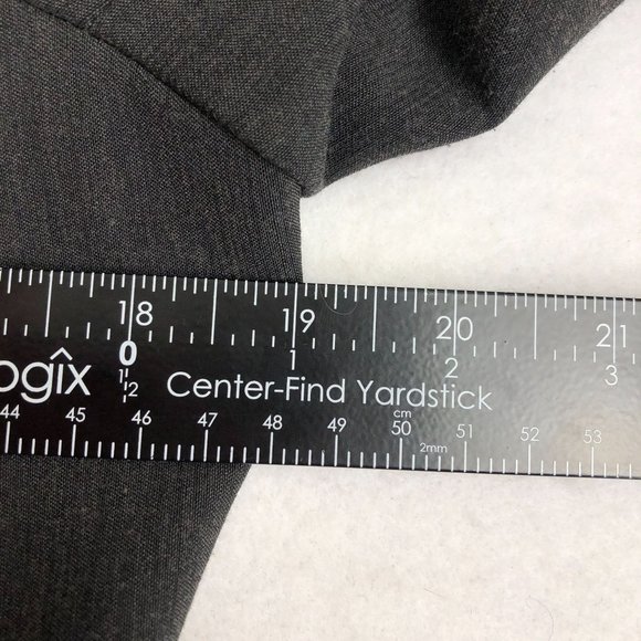 French Twist Women's Size 8 Dark Grey Asymmetrical Full Zip Collared Jacket - Picture 6 of 12